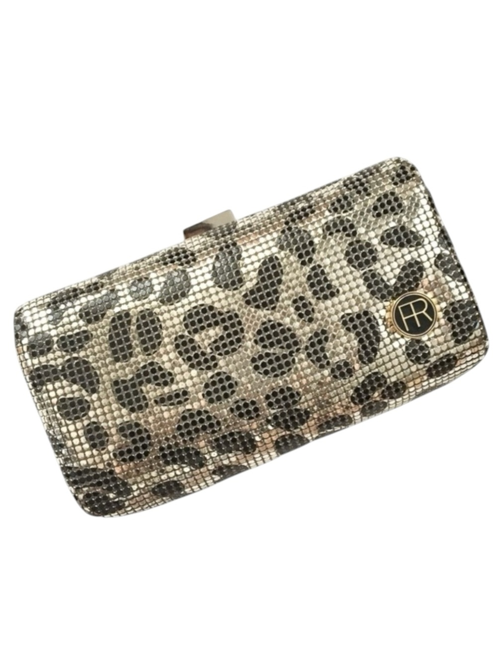 Rare: new Felix Rey ☻ Jungle Mesh Minaudière Box Clutch Handbag Bag ☻ Leopard - Picture 11 of 16